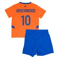 Maglie da calcio Olympique de Marseille Mason Greenwood #10 Terza Maglia Bambino 2024-25 Manica Corta (+ Pantaloni corti)